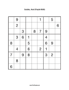 Sudoku - Hard A56 Print Puzzle