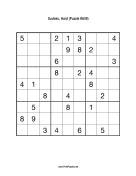 Sudoku - Hard A59 Print Puzzle