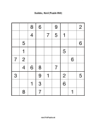 Sudoku - Hard A6 Print Puzzle