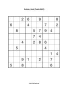 Sudoku - Hard A63 Print Puzzle