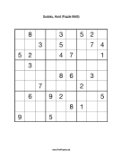 Sudoku - Hard A65 Print Puzzle