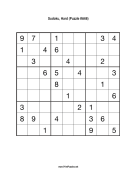 Sudoku - Hard A66 Print Puzzle