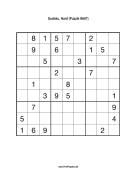 Sudoku - Hard A67 Print Puzzle