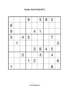 Sudoku - Hard A73 Print Puzzle