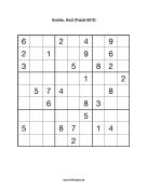 Sudoku - Hard A76 Print Puzzle