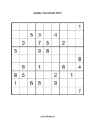 Sudoku - Hard A77 Print Puzzle