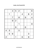Sudoku - Hard A78 Print Puzzle