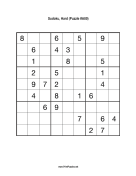 Sudoku - Hard A80 Print Puzzle