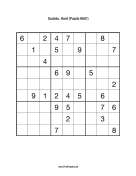 Sudoku - Hard A81 Print Puzzle