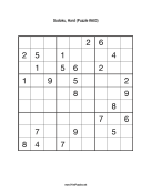 Sudoku - Hard A83 Print Puzzle
