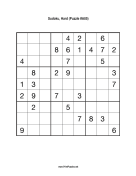 Sudoku - Hard A85 Print Puzzle