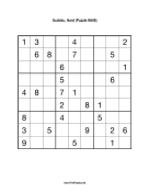 Sudoku - Hard A86 Print Puzzle