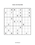 Sudoku - Hard A88 Print Puzzle