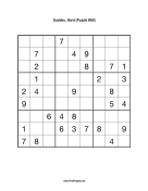 Sudoku - Hard A9 Print Puzzle