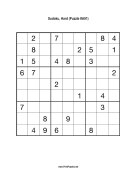 Sudoku - Hard A91 Print Puzzle
