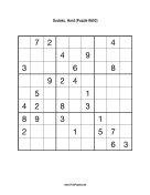Sudoku - Hard A93 Print Puzzle