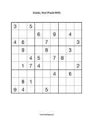 Sudoku - Hard A95 Print Puzzle