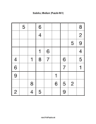 Free Printable Medium Sudoku with the Answer #5527