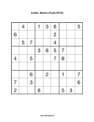 Sudoku - Medium A102 Print Puzzle