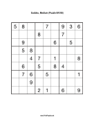 Sudoku - Medium A106 Print Puzzle