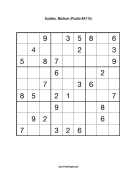 Sudoku - Medium A115 Print Puzzle