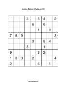 Sudoku - Medium A120 Print Puzzle