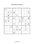 Sudoku - Medium A130 Print Puzzle