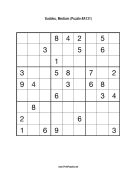Sudoku - Medium A131 Print Puzzle