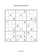 Sudoku - Medium A153 Print Puzzle