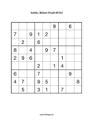 Sudoku - Medium A183 Print Puzzle