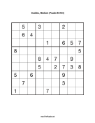 Sudoku - Medium A184 Print Puzzle