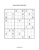 Sudoku - Medium A241 Print Puzzle