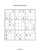 Sudoku - Medium A271 Print Puzzle