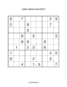 Sudoku - Medium A273 Print Puzzle