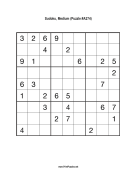 Sudoku - Medium A274 Print Puzzle