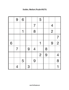 Sudoku - Medium A275 Print Puzzle