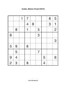 Sudoku - Medium A276 Print Puzzle