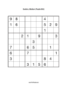 Free Printable Medium Sudoku with the Answer #5527