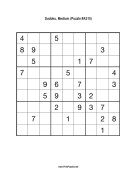 Sudoku - Medium A315 Print Puzzle