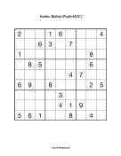 Sudoku - Medium A321 Print Puzzle