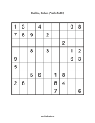 Sudoku - Medium A324 Print Puzzle