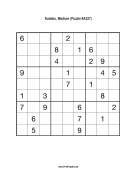 Sudoku - Medium A327 Print Puzzle