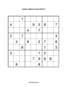 Sudoku - Medium A337 Print Puzzle