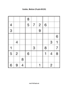 Sudoku - Medium A339 Print Puzzle
