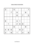Sudoku - Medium A358 Print Puzzle
