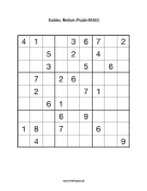 Sudoku - Medium A363 Print Puzzle