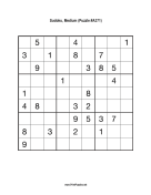 Sudoku - Medium A371 Print Puzzle