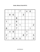 Sudoku - Medium A374 Print Puzzle