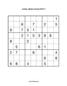 Sudoku - Medium A377 Print Puzzle