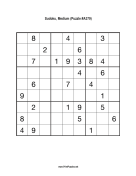 Sudoku - Medium A379 Print Puzzle